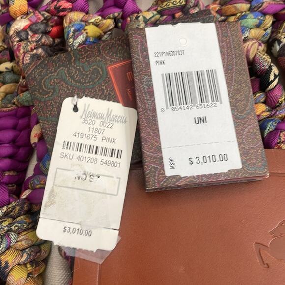 Etro Silk Braided Shoulder Bag Dna Retails $3,010 Rare - Picture 11 of 15